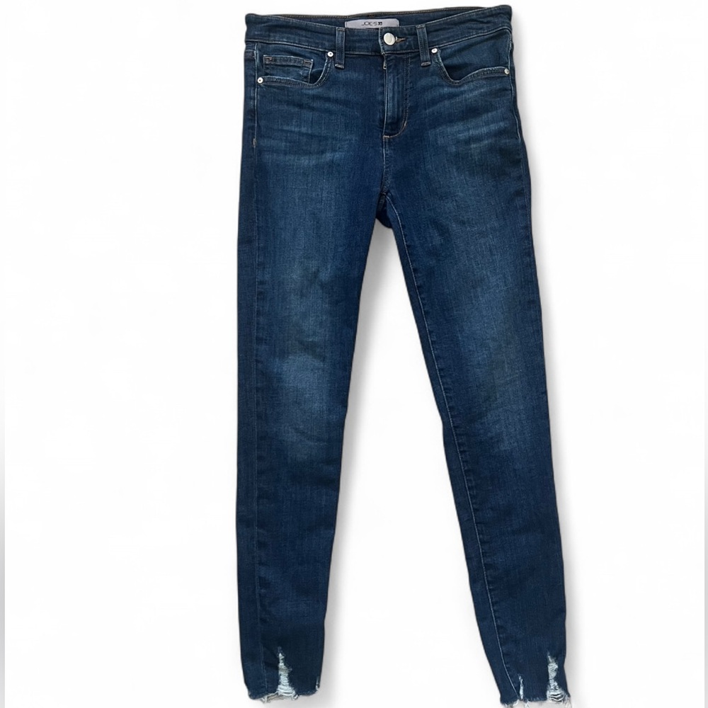 Joe's Jeans Blue Skinny Denim with raw hem